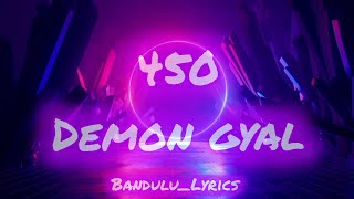 450Demon gyal Lyrics [upl. by Rame]