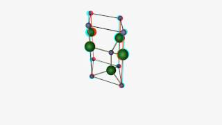 Wurtzite crystal  3D  anaglyphe [upl. by Eltsyrhc]