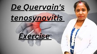 De Quervains tenosynovitis exercise [upl. by Rehpotsrhc]