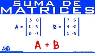 Suma de matrices [upl. by Noiek]