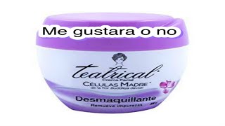 compre crema teatrical celulas madre desmaquillante [upl. by Jessi]