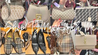 Shop TJMaxx Runway With Me Burberry  Fendi  Gucci  Saint Laurent  Valentino [upl. by Atteval]