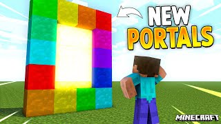 Minecraft But There are NEW CUSTOM PORTALS [upl. by Crutcher685]