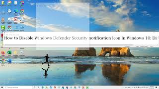 Windows Defender Security Center Disable Tray Icon In Windows 10 [upl. by Lenahs]