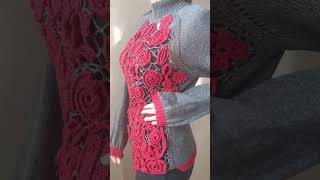 Handmade Irish lace blouse crochet lace handmade knitting вязание order ручнаяработа заказ [upl. by Tudor]