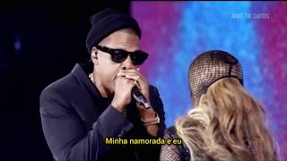 LEGENDADO JAY Z  03 Bonnie amp Clyde feat Beyoncé Ao vivo na On The Run Tour [upl. by Aicilak]