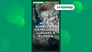 Huracán Milton se aproxima a Florida después del paso de Helene  La Opinión [upl. by Nilyac]