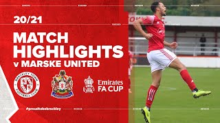 HIGHLIGHTS Brackley Town v Marske United  FA Cup 4th Qualifying Round [upl. by Jarek]