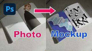 Photoshop tutorial  Convert a photo to mockup template with photoshop [upl. by Seira]