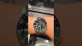 Seiko 5 Sports GMT green quotseikolex spritequot 😁 SSK035 seiko watch [upl. by Assirak699]