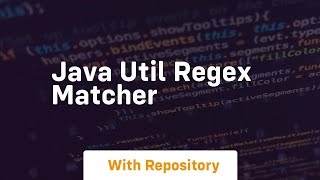 java util regex matcher [upl. by Innis]