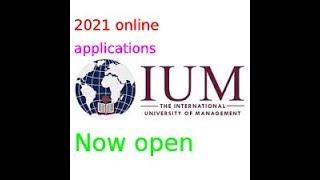 IUM 2021 online applications NOW OPEN [upl. by Basilius321]