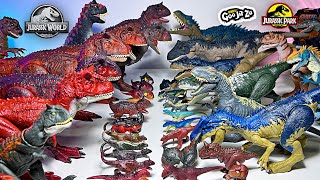 NEW 2024 Carnotaurus VS Allosaurus Collection Jurassic World Dinosaurs Collection Battle [upl. by Dnanidref]