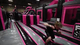 Inflatable Park Freestyle at Flying Squirrel Trampoline Park [upl. by Houlberg]