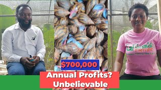 How My 7 Years Of Snail Farming Installing Greenhouses amp Exporting Made Me Profits Of 700000 [upl. by Boyd]