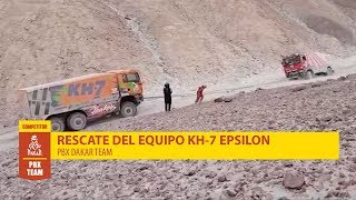 Rally Dakar 2019  KH7 Epsilon rescata al PBX Dakar Team  Palibex [upl. by Ynaittirb]