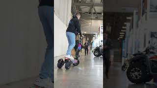 Test of an Arwibon Electric Scooter with Dual Rear Motors and 3 Wheels [upl. by Haney]