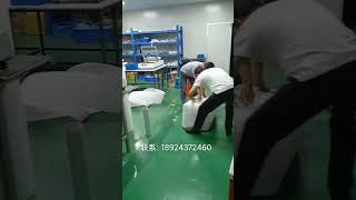 My colleague is working hard to package Wafer mounter machine UV curing system uvcuring [upl. by Conroy]