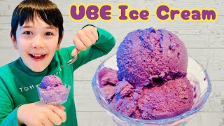 How to make Ube Ice Cream  Easy Recipe ubeicecream ube howto [upl. by Nnaynaffit340]