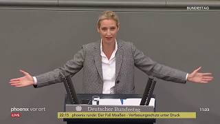 Rede von Alice Weidel zur Regierungspolitik der Bundeskanzlerin am 120918 [upl. by Rochkind]