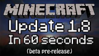 Minecraft Beta 18 in 60 Seconds Endermen New Biomes XP Points PreRelease [upl. by Evanthe230]