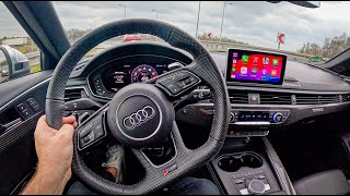 Audi RS4 Avant V6 29 TFSI 450hp 0100 POV Test Drive 2015 Joe Black [upl. by Jorgensen142]