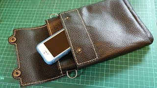 Making a Leather Sling Bag [upl. by Mascia]