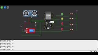 Water level Controller Using Ultrasonic Sensor with ESP32 [upl. by Hueston]