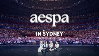 aespa LIVE TOUR  SYNK  PARALLEL LINE  in SYDNEY Day 2 I 31 August 2024 Fancam [upl. by Yleve]