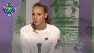 Karolina Pliskova Wimbledon 2019 Second Round Press Conference [upl. by Elisha]