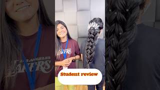 Hairstyle class  Student Review  Best Hairstylist  Makeover By Susmita shorts [upl. by Eng]