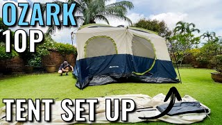 How to Set Up the Ozark Trail 10Person Cabin Tent 14’ x 10’ [upl. by Yliak318]