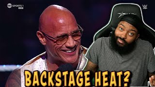 ROSS REACTS TO THE ROCK GETTING BACKSTAGE HEAT [upl. by Soren]