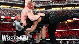 Roman Reigns vs Brock Lesnar  WWE World Heavyweight Championship Match WrestleMania 31 [upl. by Chaney]