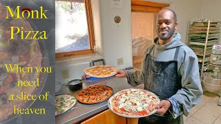 Catholic Benedictine Monk Makes Homemade Pizza for His Brother Monks [upl. by Llerrahs]