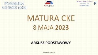 Matura MAJ 2023 matematyka podstawowa nowa formuła 2023  rozwiązania krok po krok [upl. by Elleyoj]