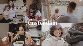 Primeiros dias em Amsterdam compras no mercado e tempo com os amigos [upl. by Akkim430]