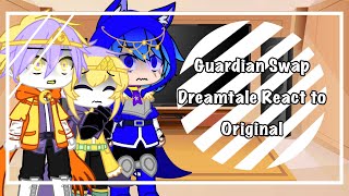 Guardian Swap Dreamtale React to Original Au  Part 22  Nightmare Meme [upl. by Allbee]