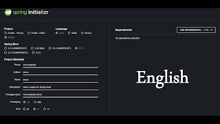 English How to generate a spring boot project [upl. by Nosilla481]