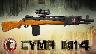 Projekt Cyma M14 Part1  Gearbox Tuning Mosfet RAS Holzschaft  6mm AirsoftSoftair 4K UHD [upl. by Ailehs]