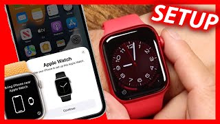 How To Setup The Apple Watch Series 8 With iPhone Beginners Guide [upl. by Munafo]