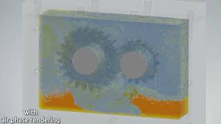 FZG Gearbox Multiphase Simulation in PreonLab 52 [upl. by Inalaehak]