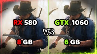 RX 580 8GB vs GTX 1060 6GB  Test in Top 10 Games  2023 [upl. by Silsbye]