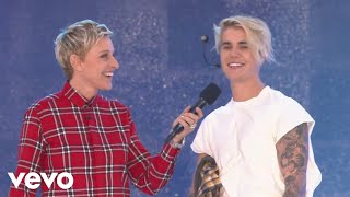 Justin Bieber  What Do You Mean Live From The Ellen Show [upl. by Einiffit]