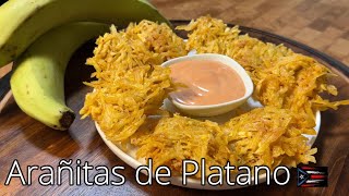 Arañitas de Platano como hacer Arañitas de Platano paso a paso fried Plantain Arañitas [upl. by Jerald]