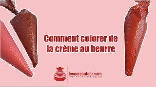 Comment colorer de la crème au beurre [upl. by Aikemat911]