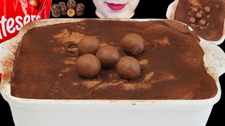 ASMR MALTESERS CHOCOLATE TIRAMISU MUKBANG asmr mukbang chocolate [upl. by Anerres]