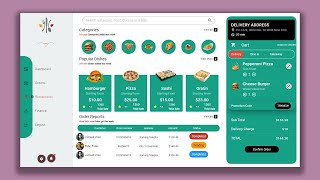 POS Restaurant Food Ordering Dashboard UI Design [upl. by Weasner]