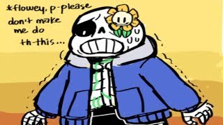 Sans gets possed by Flowey Undertale Comic amp Animation Dub Compilation [upl. by Iznek]