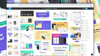 Figma web design  Landing pages library 20  Website templates  Desktop amp Mobile [upl. by Enialb964]